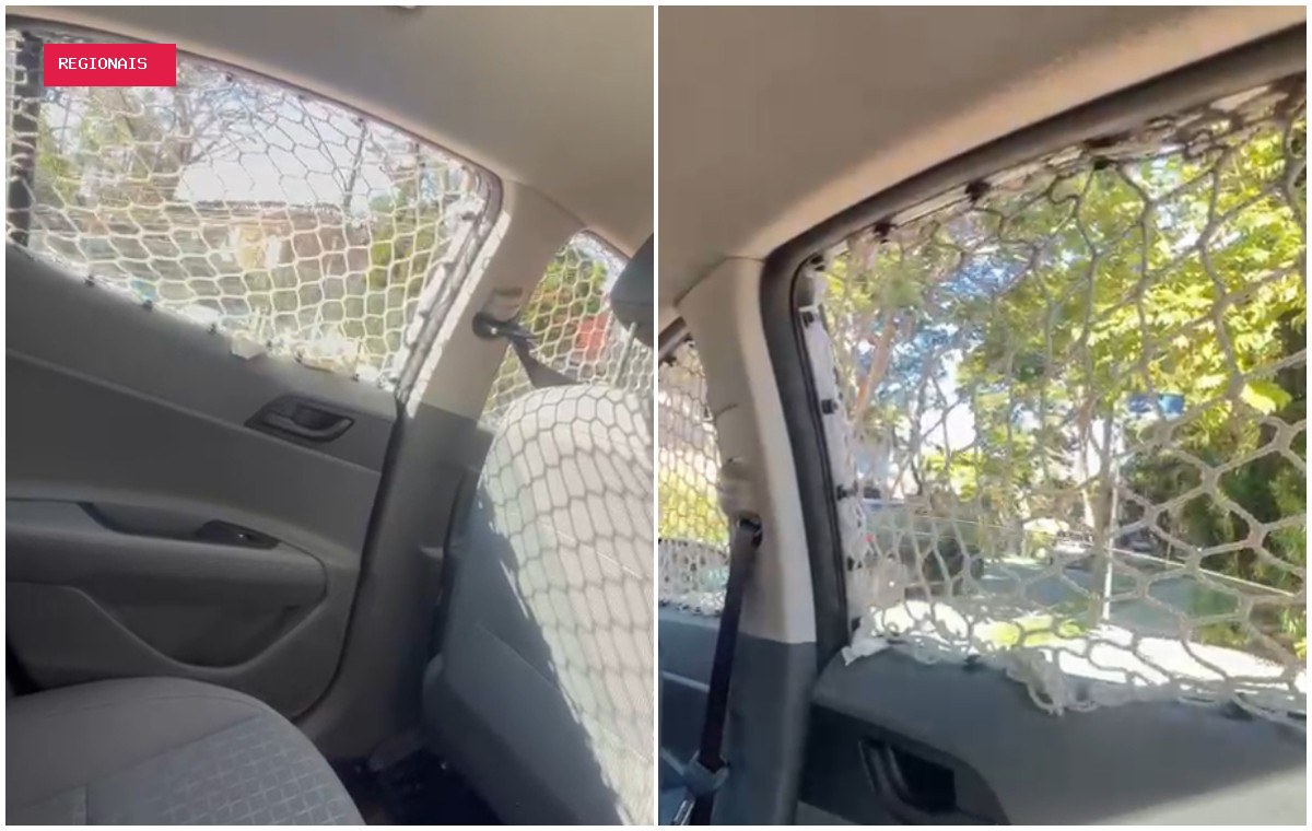 Empresária se surpreende ao pegar Uber com tela de proteção nos vidros em SP: ‘Achei genial’