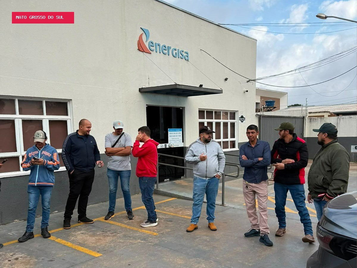 Trabalhadores terceirizados da Energisa cobram rescisões e denunciam sobrecarga em mobilização em Ponta Porã
