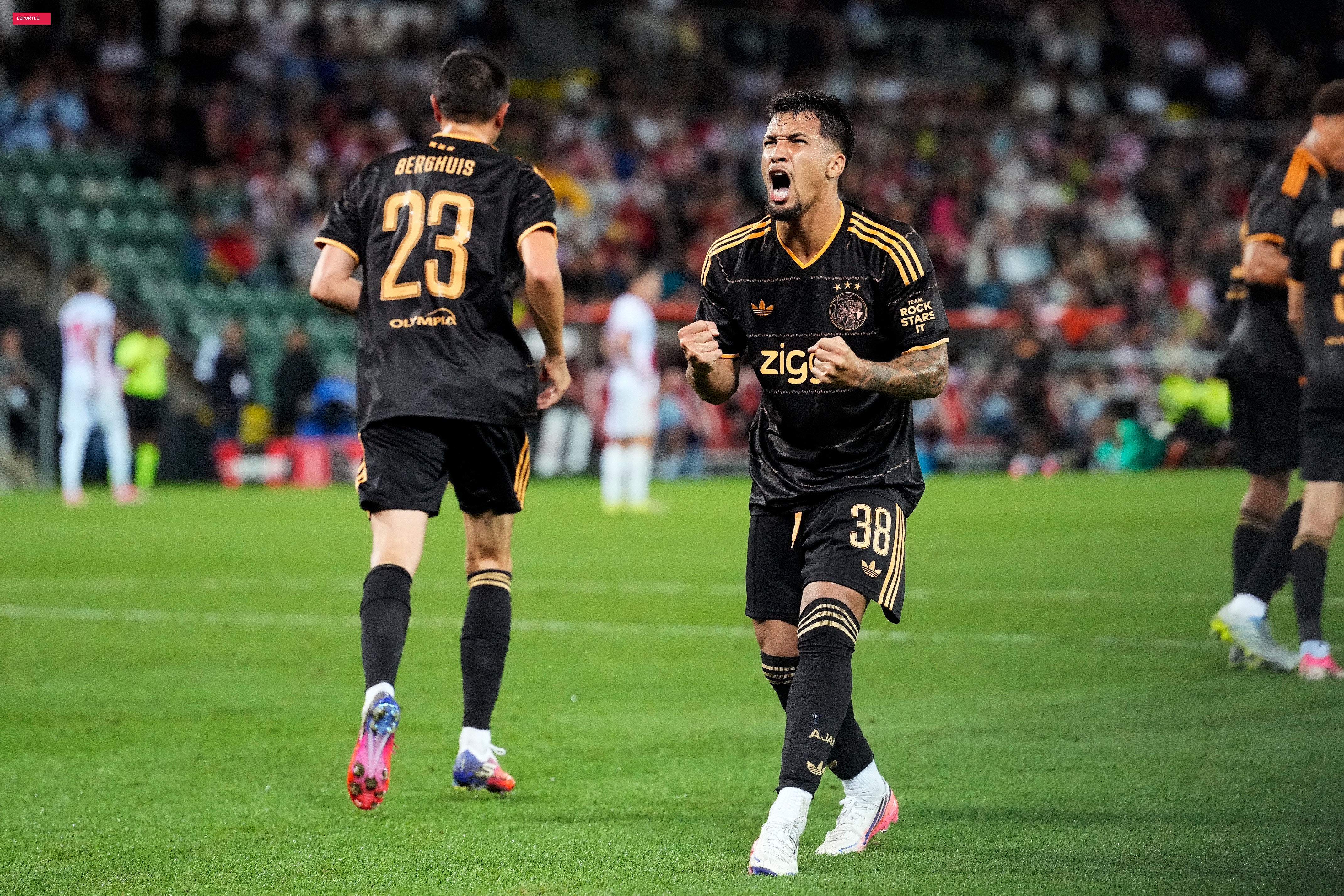 Marcos Leonardo, ex-Santos, faz primeiro gol pelo Ajax