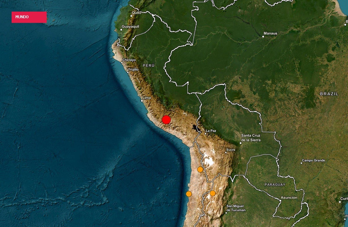Terremoto de magnitude 6,7 atinge o Peru