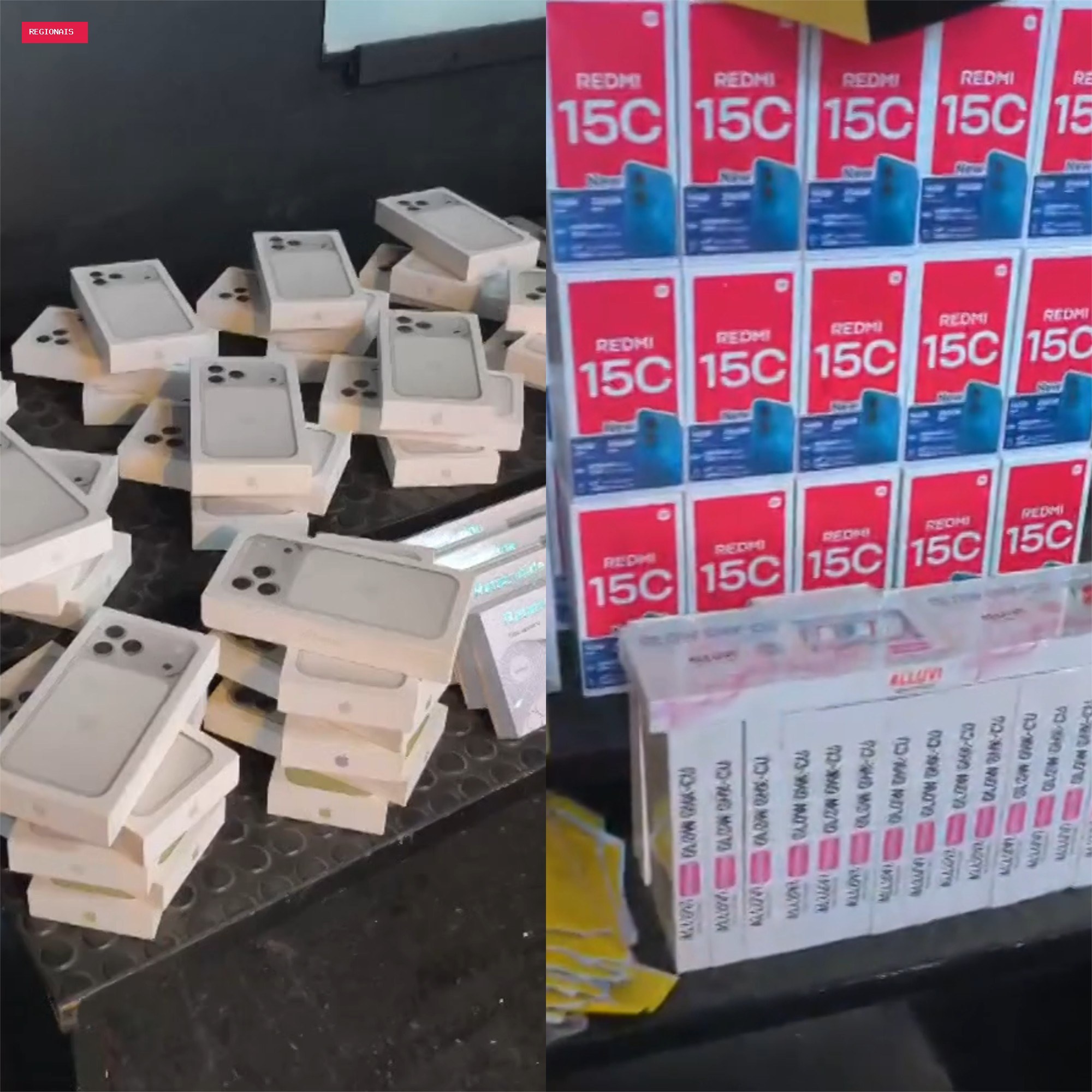 Dezenas de celulares e remédios para emagrecimento são apreendidos no centro de BH