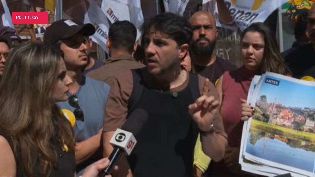 De colete à prova de balas, Renan Santos vai a comunidade em SP e promete programa de R$ 1,5 trilhão contra