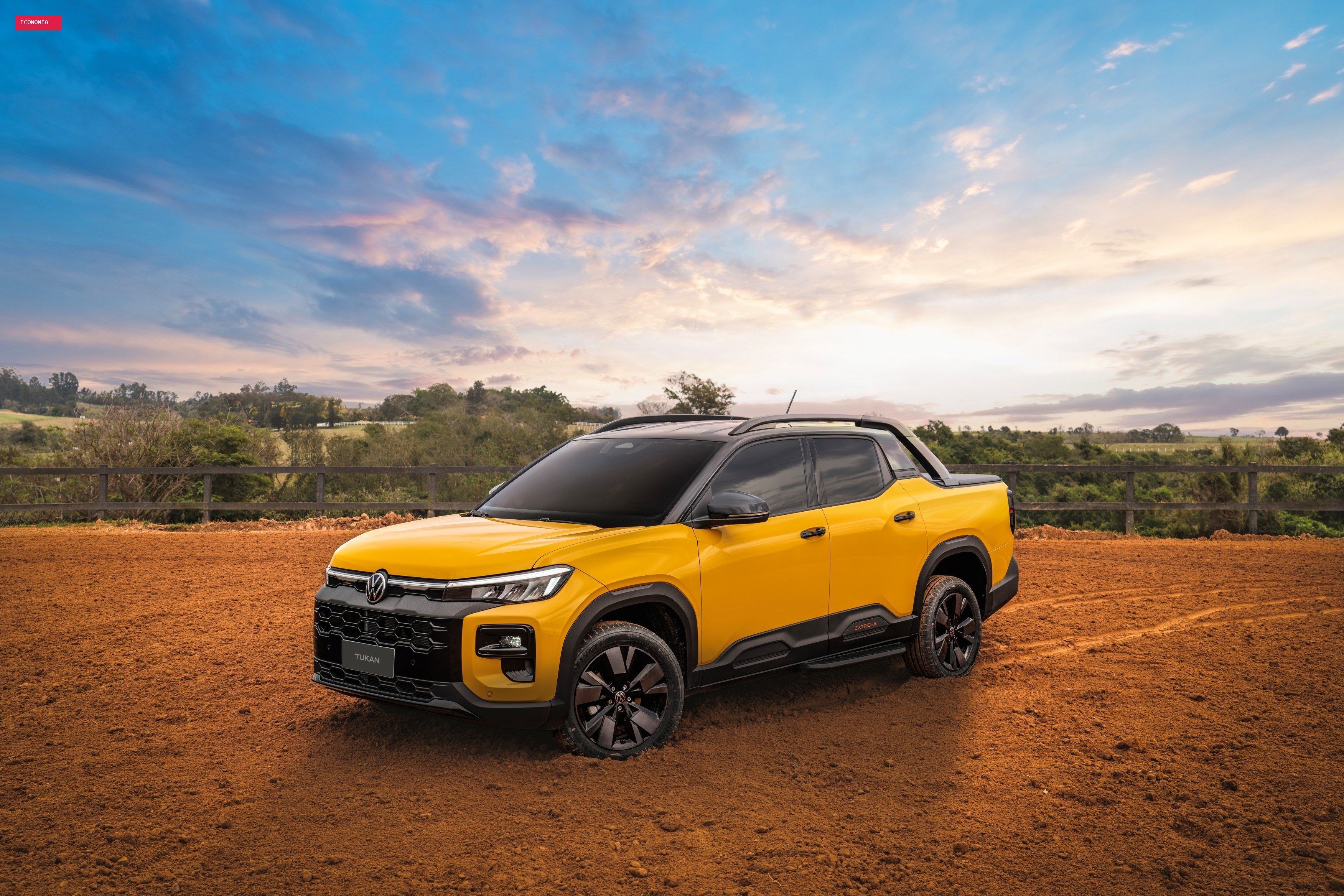 Volkswagen apresenta Tukan; picape eletrificada que vai ter versão cabine simples e dupla