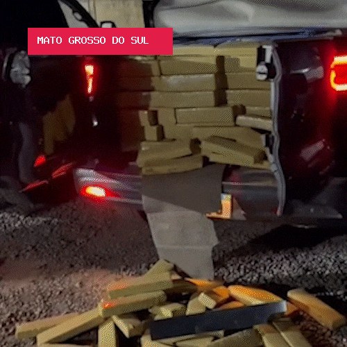 PRF prende homem com caminhonete roubada abarrotada de maconha na BR-060