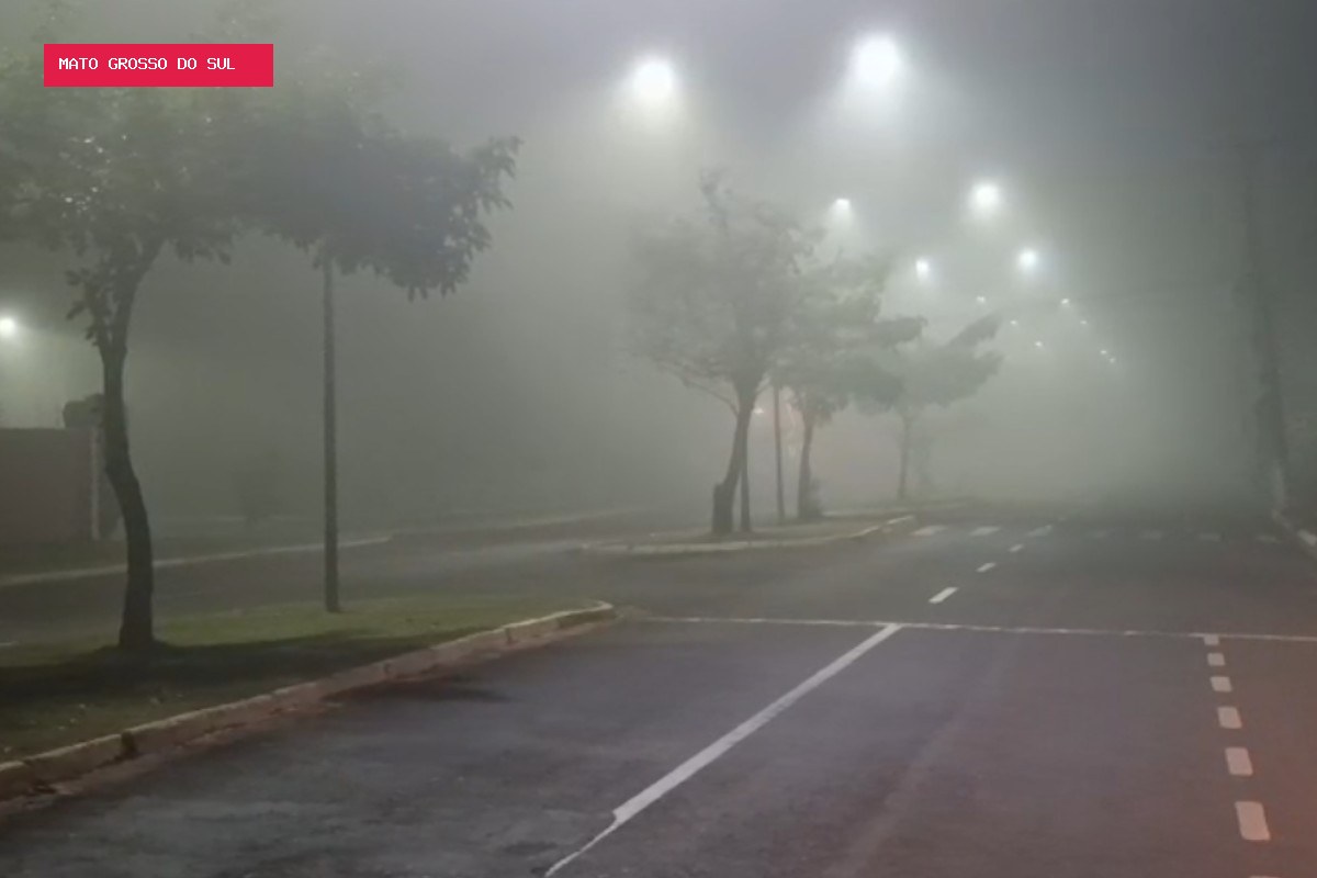 Frente fria muda o tempo em MS e faz temperaturas caírem mais de 10°C nesta semana