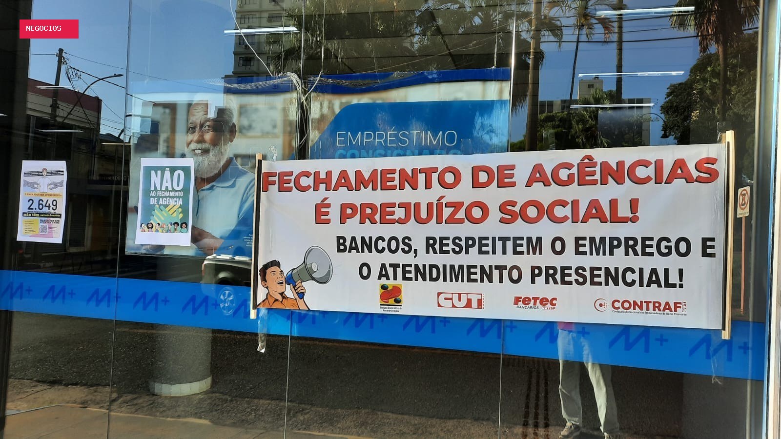 Greve dos bancários fecha agências no interior de SP