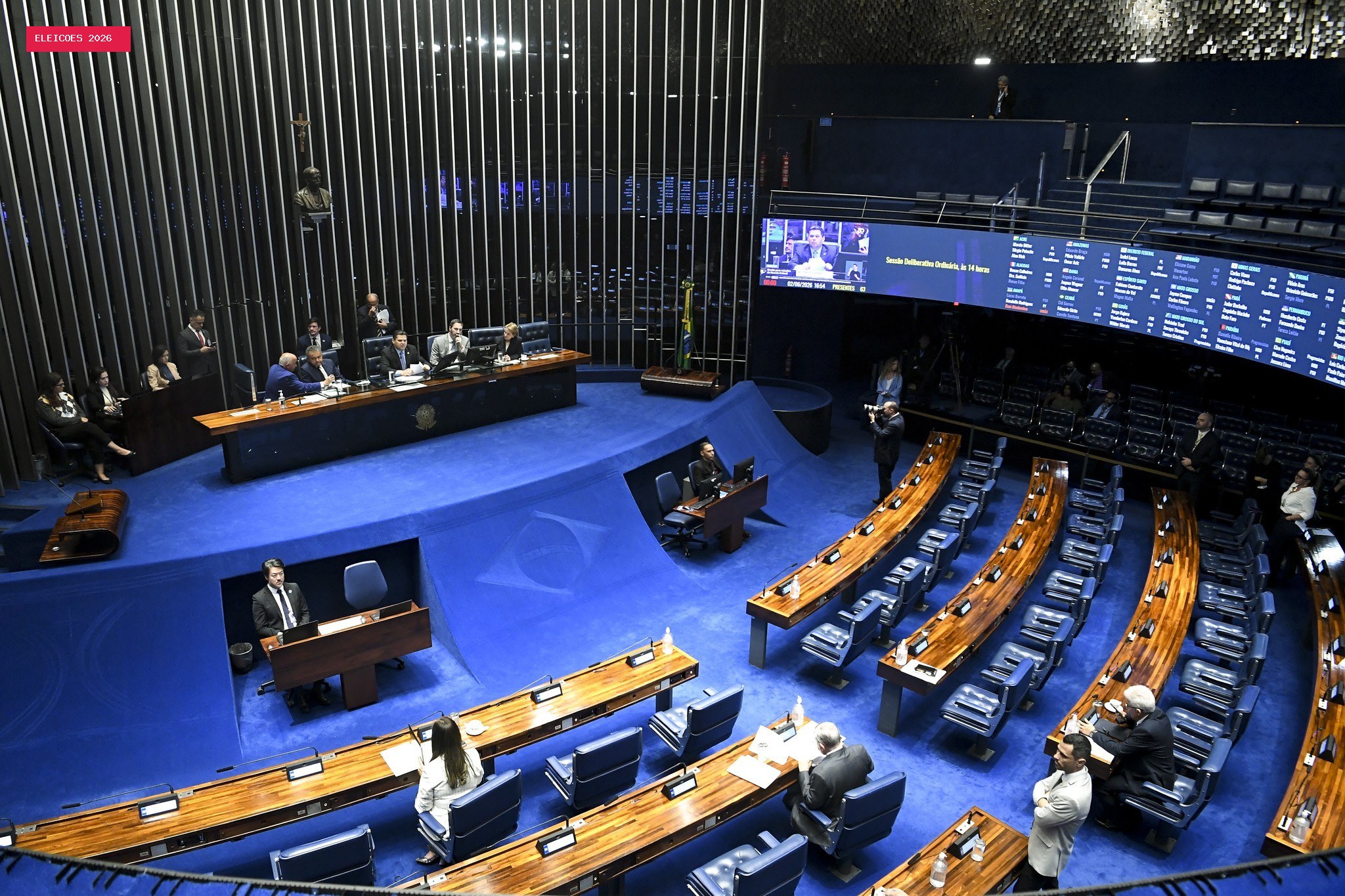 Eleições 2026: Senado tem 54 cadeiras em disputa; 32 titulares tentam reeleição