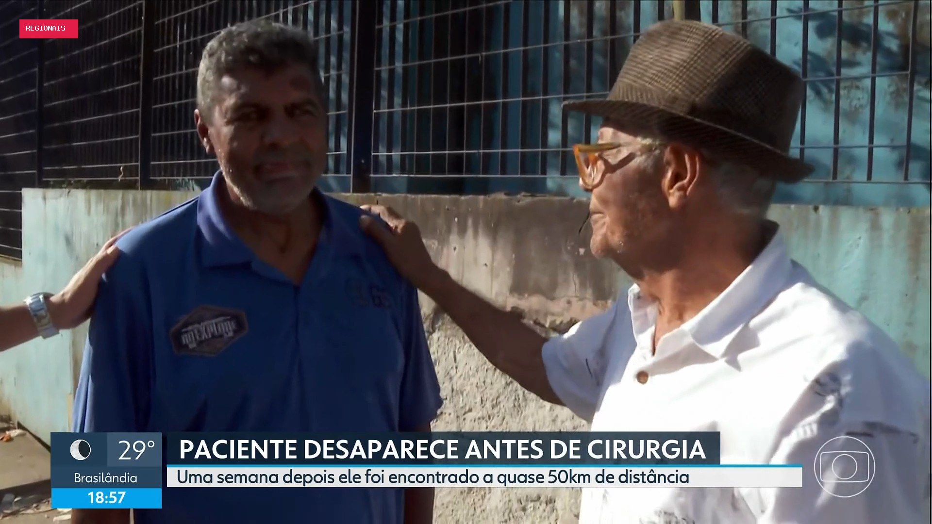 Paciente de 60 anos desaparece de hospital em SP antes de cirurgia e é encontrado uma semana depois a 50 km