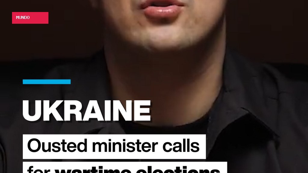 Ukraine’s ousted minister Mykhailo Fedorov calls for wartime elections