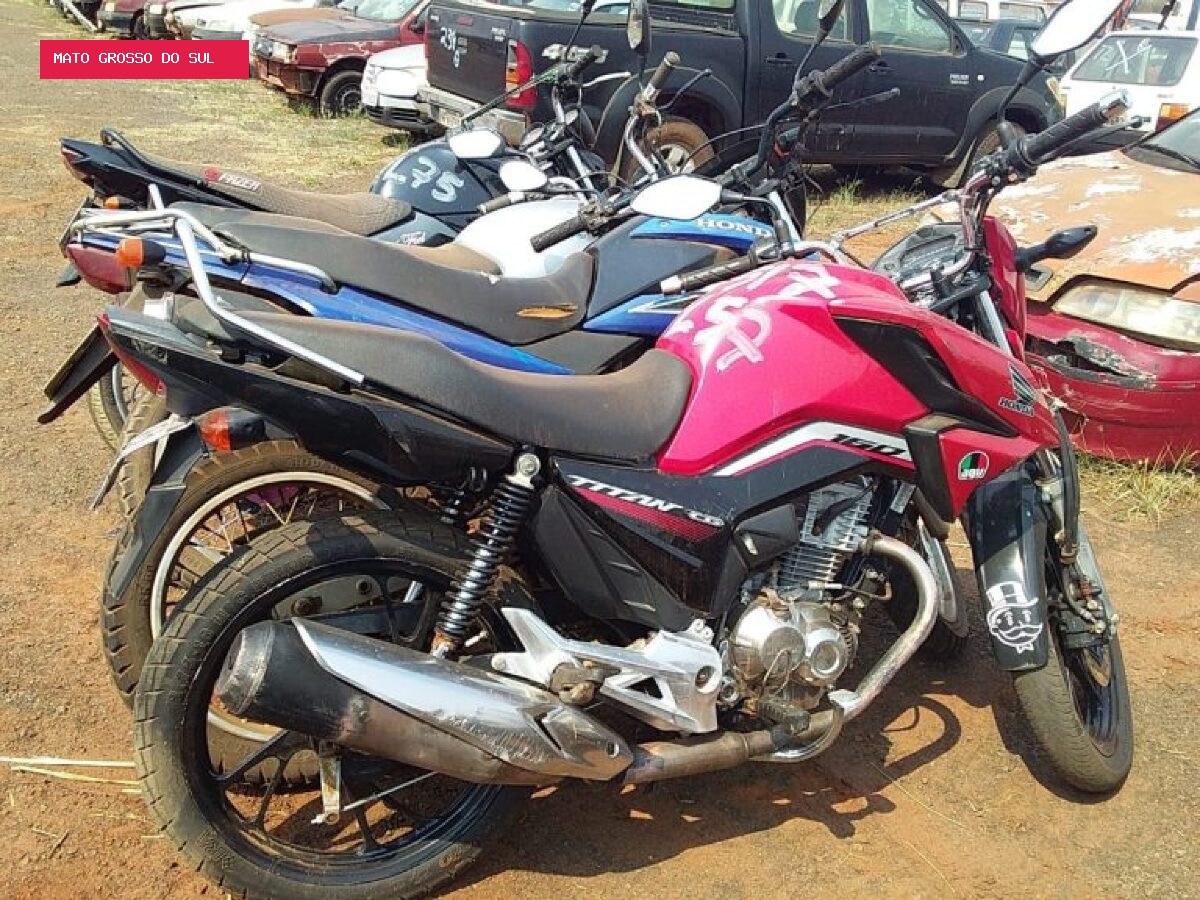 Motos a partir de R$ 410 são destaque em leilão de veículos em Mato Grosso do Sul