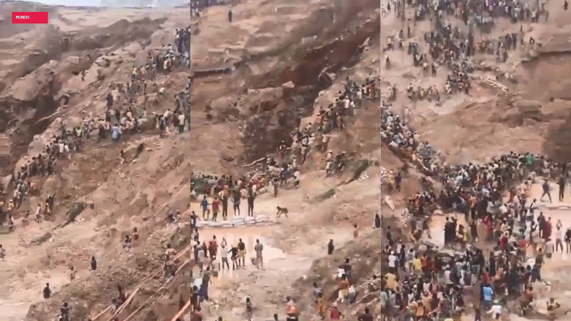 VÍDEO mostra deslizamento de terra que matou mais de 100 em mina de ouro na República Centro-Africana