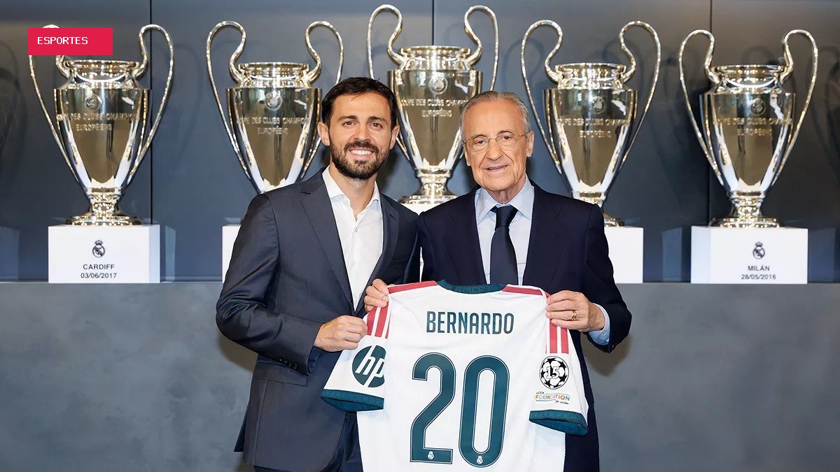 Bernardo Silva é apresentado pelo Real Madrid: "Muito feliz por estar neste clube"