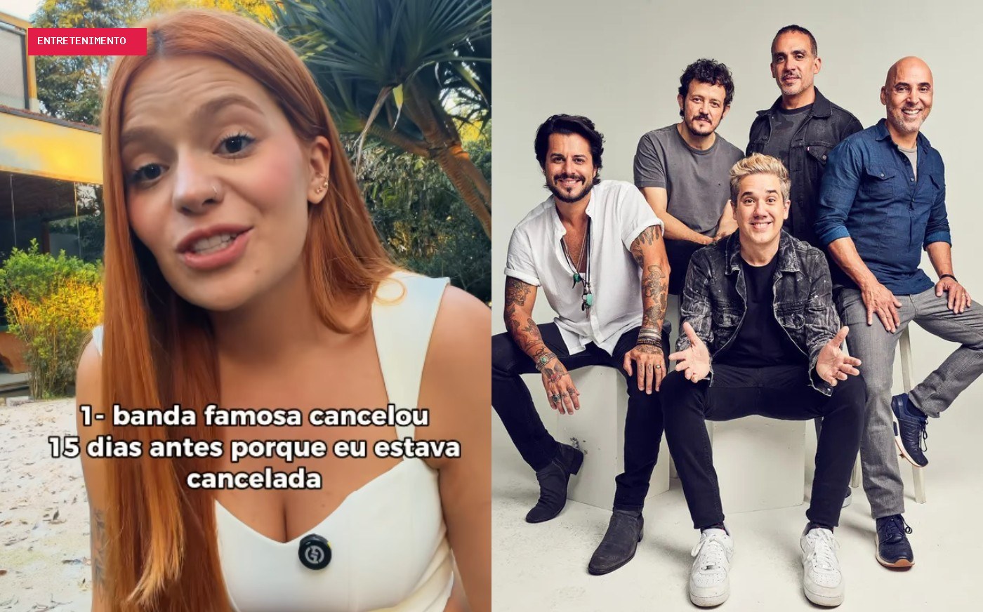 Jota Quest cancela show no casamento de Viih Tube 15 dias antes e influencer se revolta