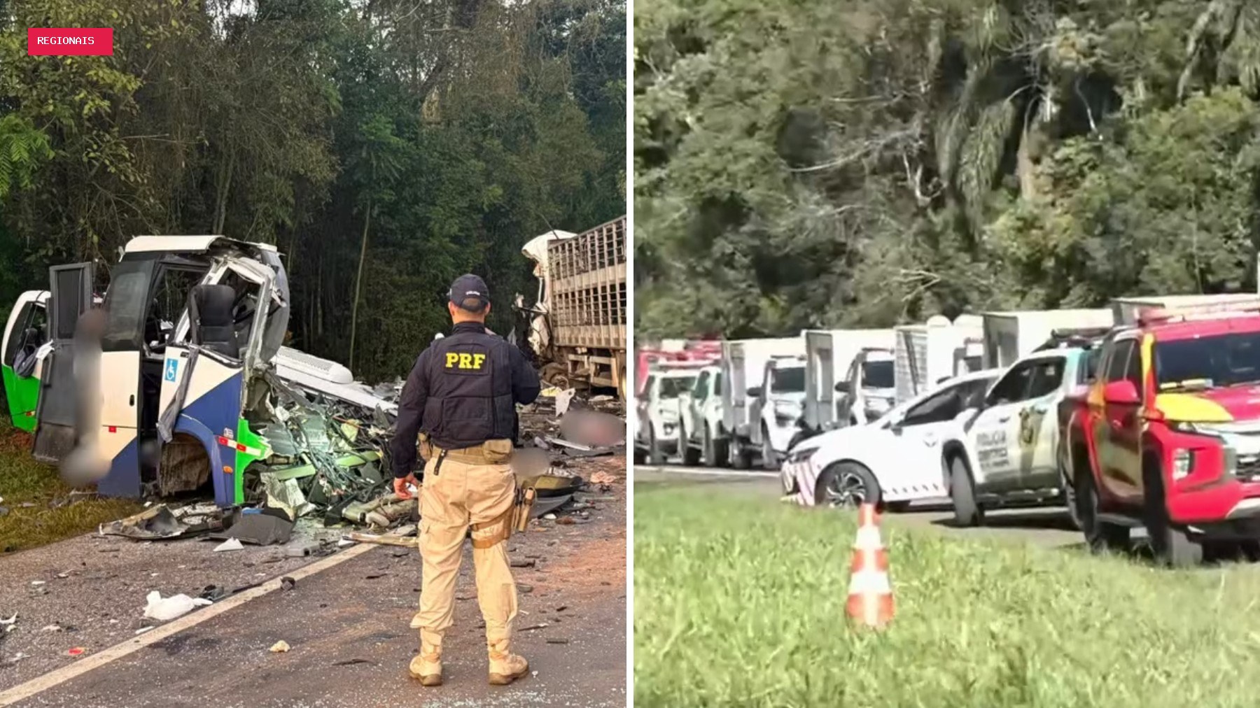 Micro-ônibus envolvido em acidente com mais de 20 mortos levava pacientes do interior para hospitais da