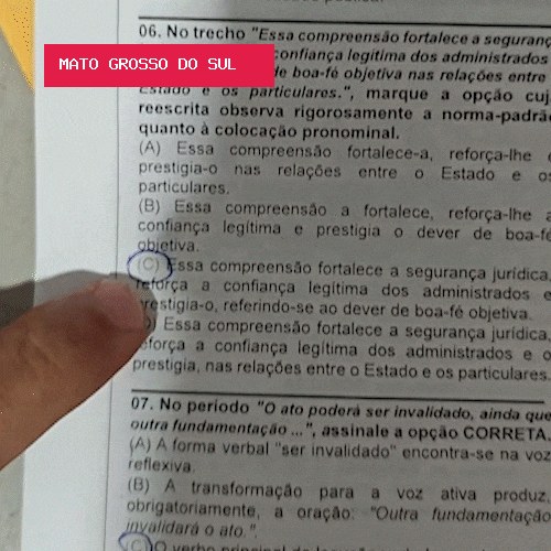 Câmara cobra explicações sobre letras apagadas em prova de concurso de Jardim
