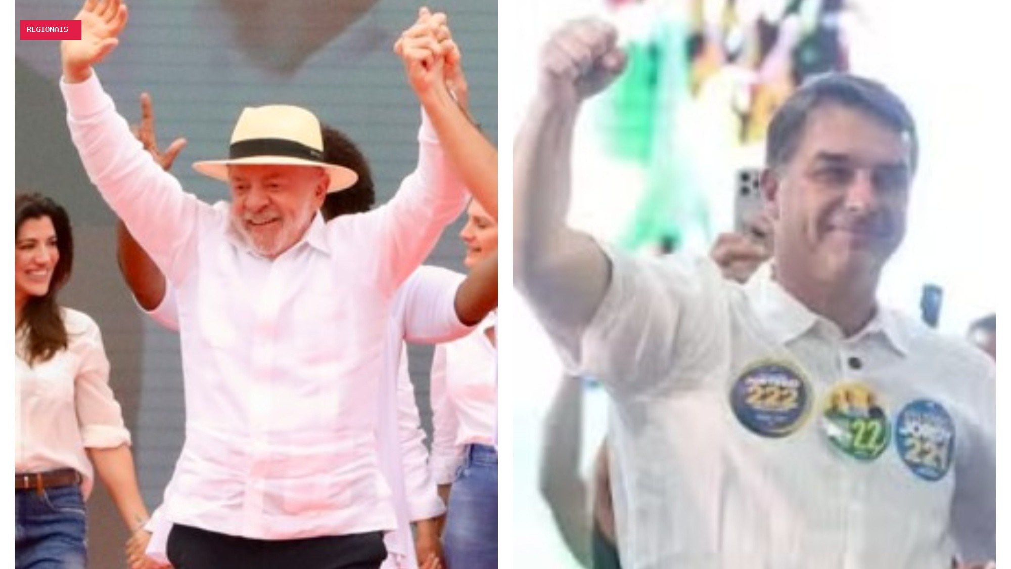 Em eventos de campanha no Rio, Lula defende prender criminosos, e Flávio fala em ‘guerra’ ao crime