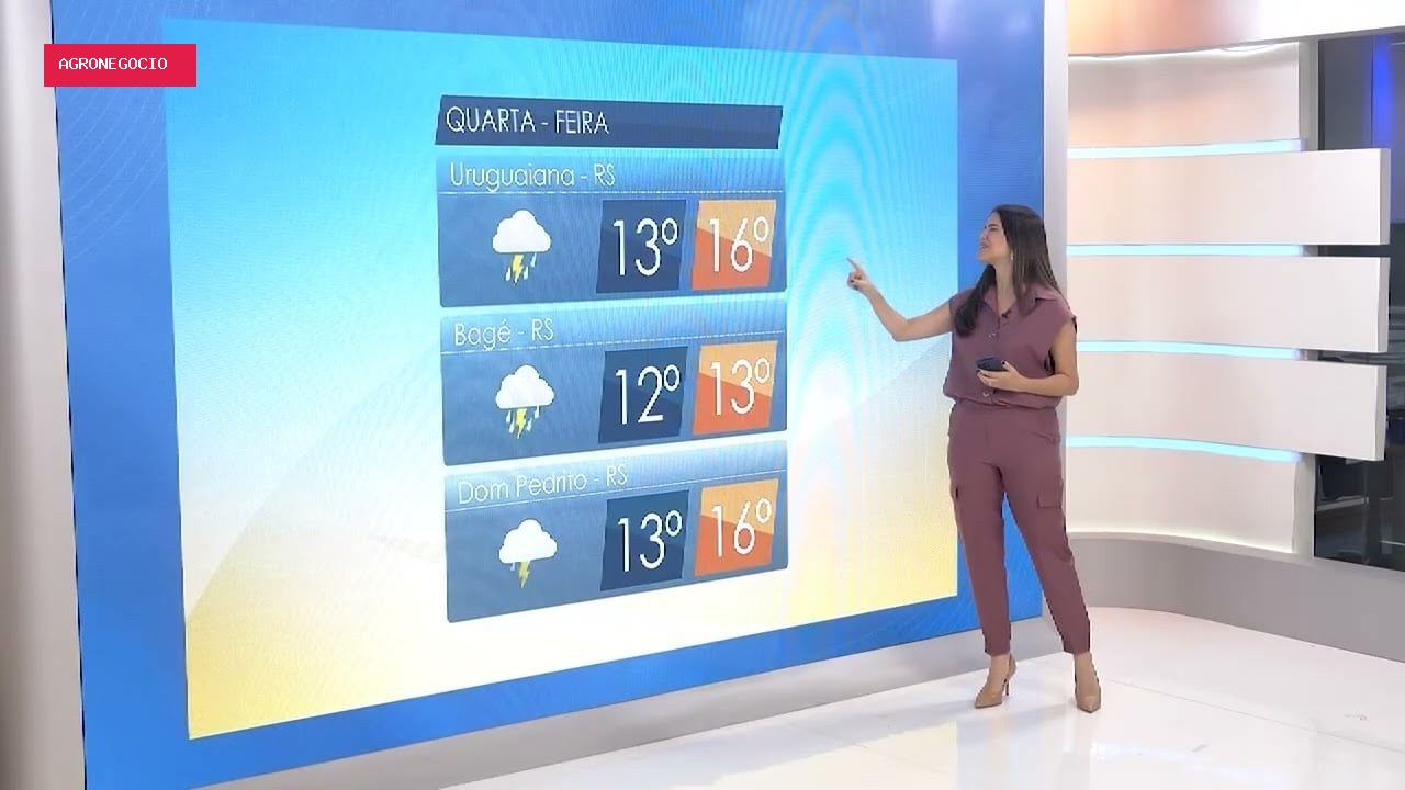 Frente fria provoca chuvas intensas no Sul e calor no Centro-Oeste e Sudeste
