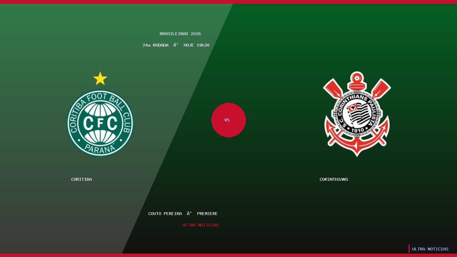 Coritiba x Corinthians — escudos oficiais