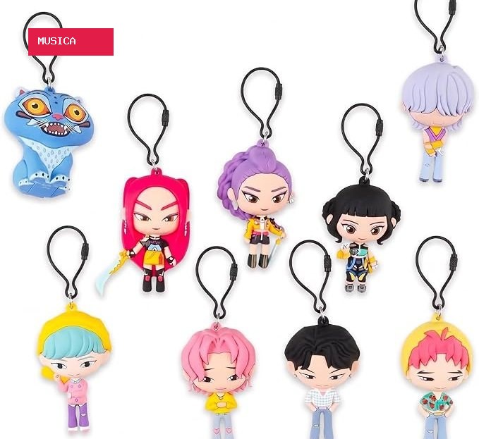 These ‘KPop Demon Hunters’ Blind Bag Collectible Figurines Double as Backpack Charms
