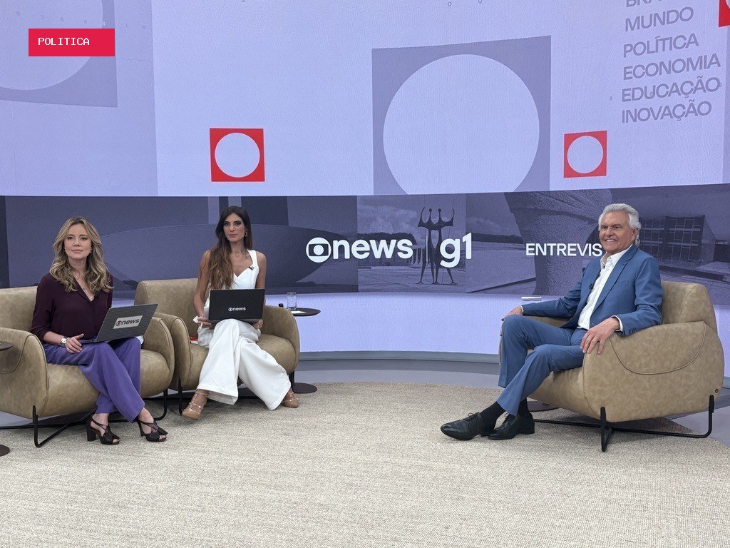 Candidato do PSD, Caiado é o terceiro entrevistado pelo g1 e pela GloboNews em série com presidenciáveis