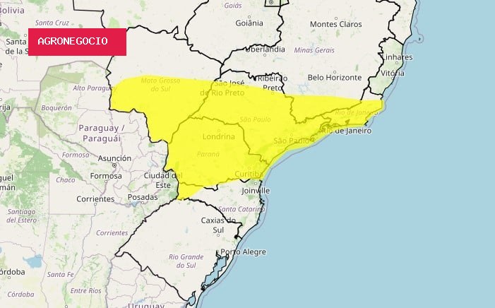 Tempestade deve trazer ventania e queda de granizo para áreas de 6 estados