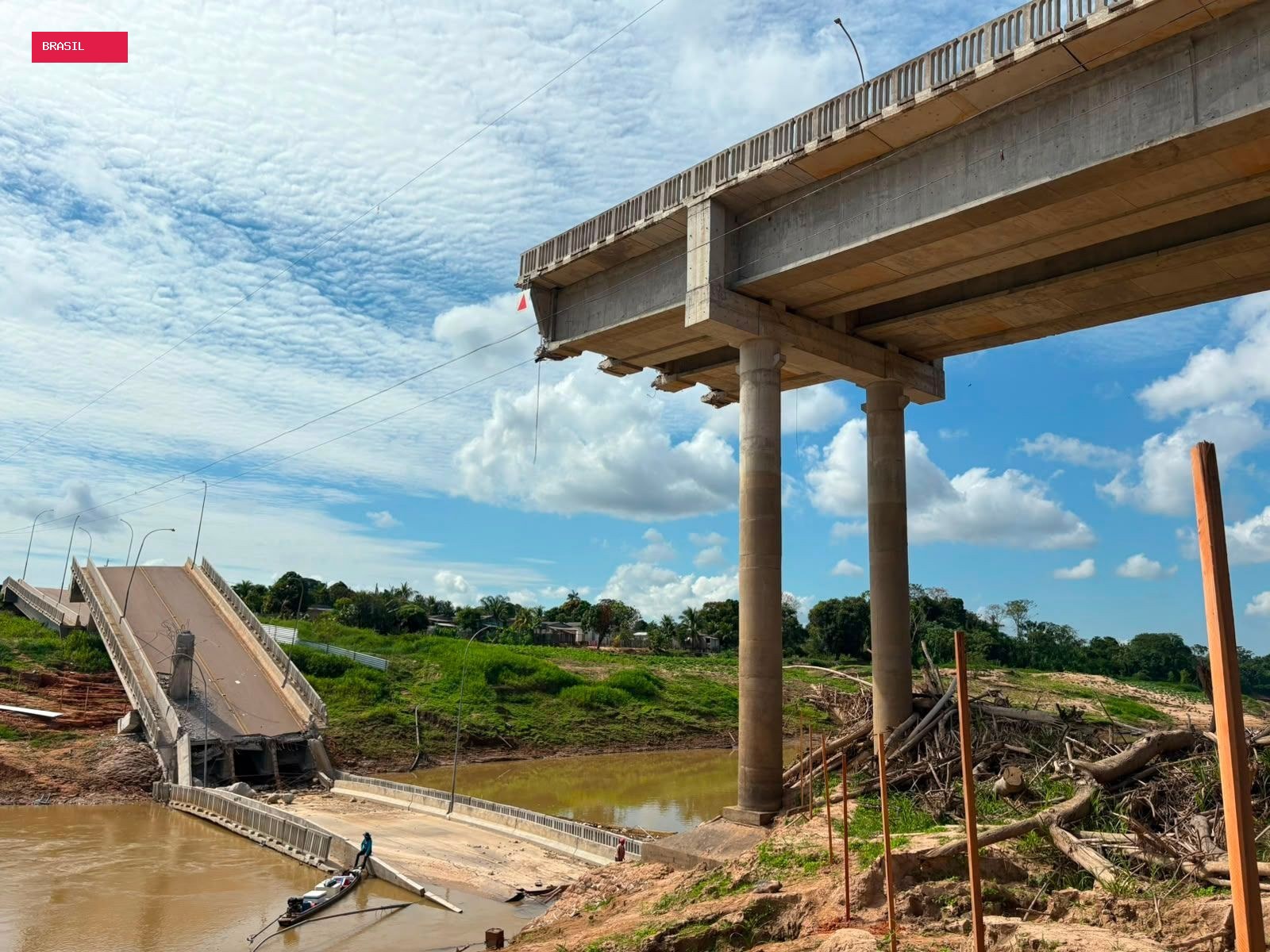Risco de erosão em área onde ponte foi construída era conhecido antes de desabamento no AC, diz MP