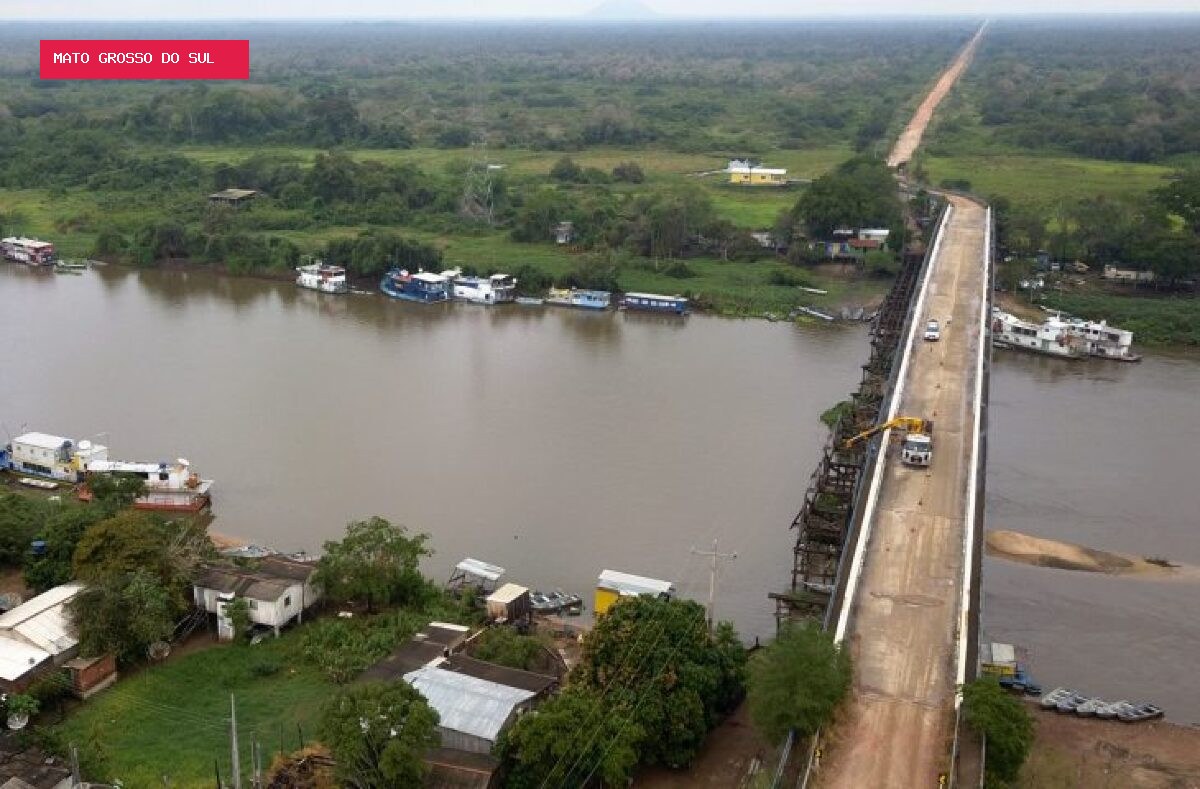 Ponte sobre o Rio Miranda será interditada por 12 horas na MS-345