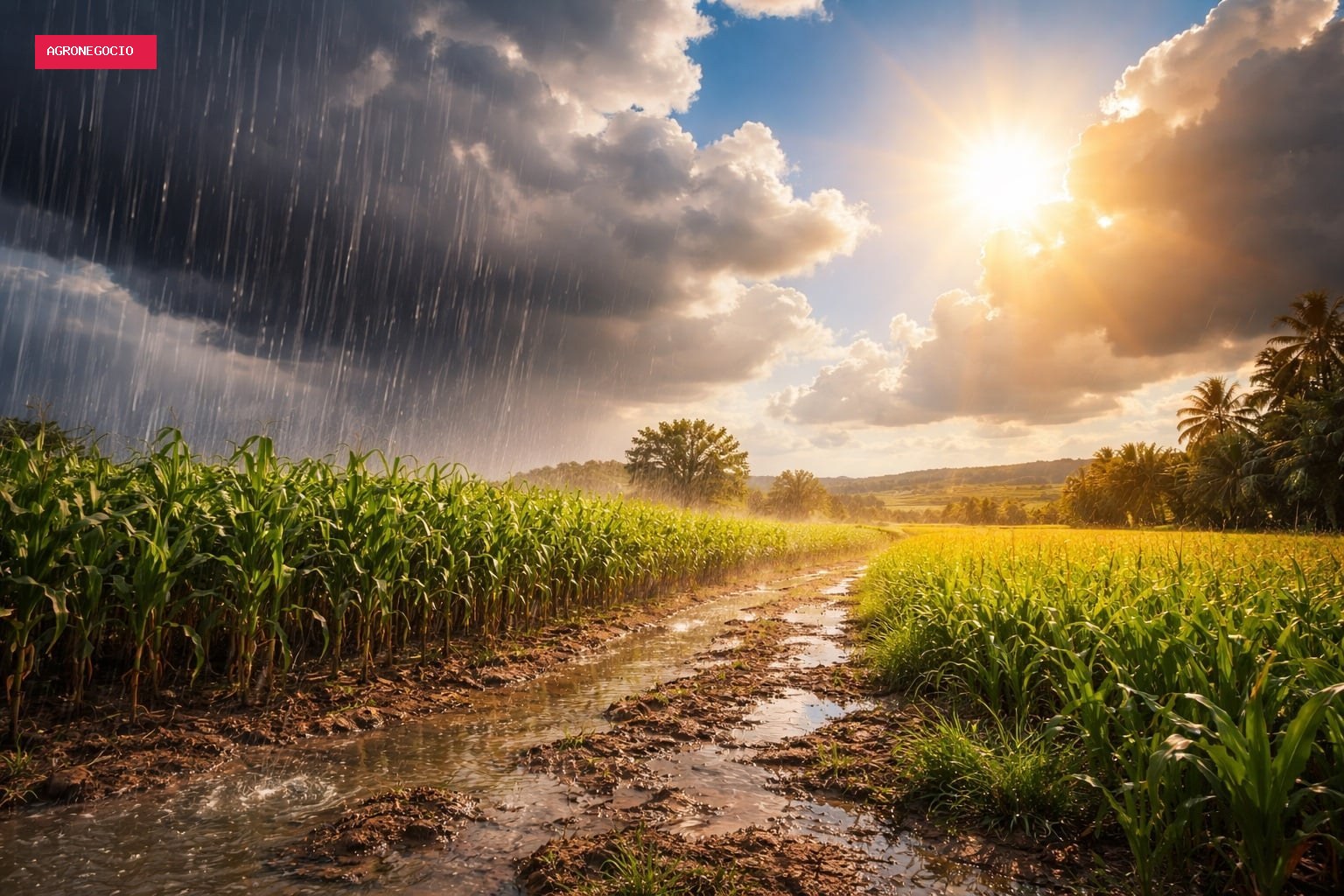 Chuva passa de 100 milímetros no Sul enquanto calor chega a 41°C no Centro-Oeste
