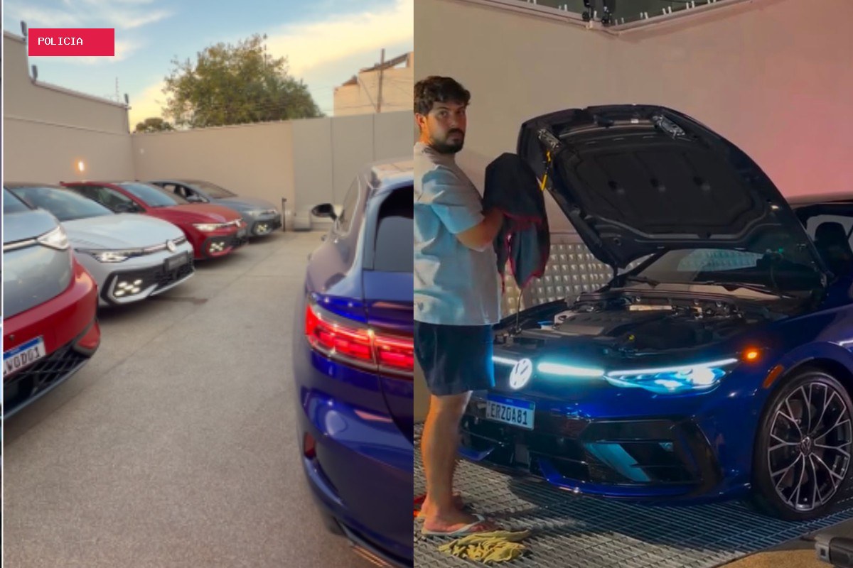 Razuk, influencer preso por rifas on-line, ostentava coleção milionária de Golfs-GTI vindos da Europa para
