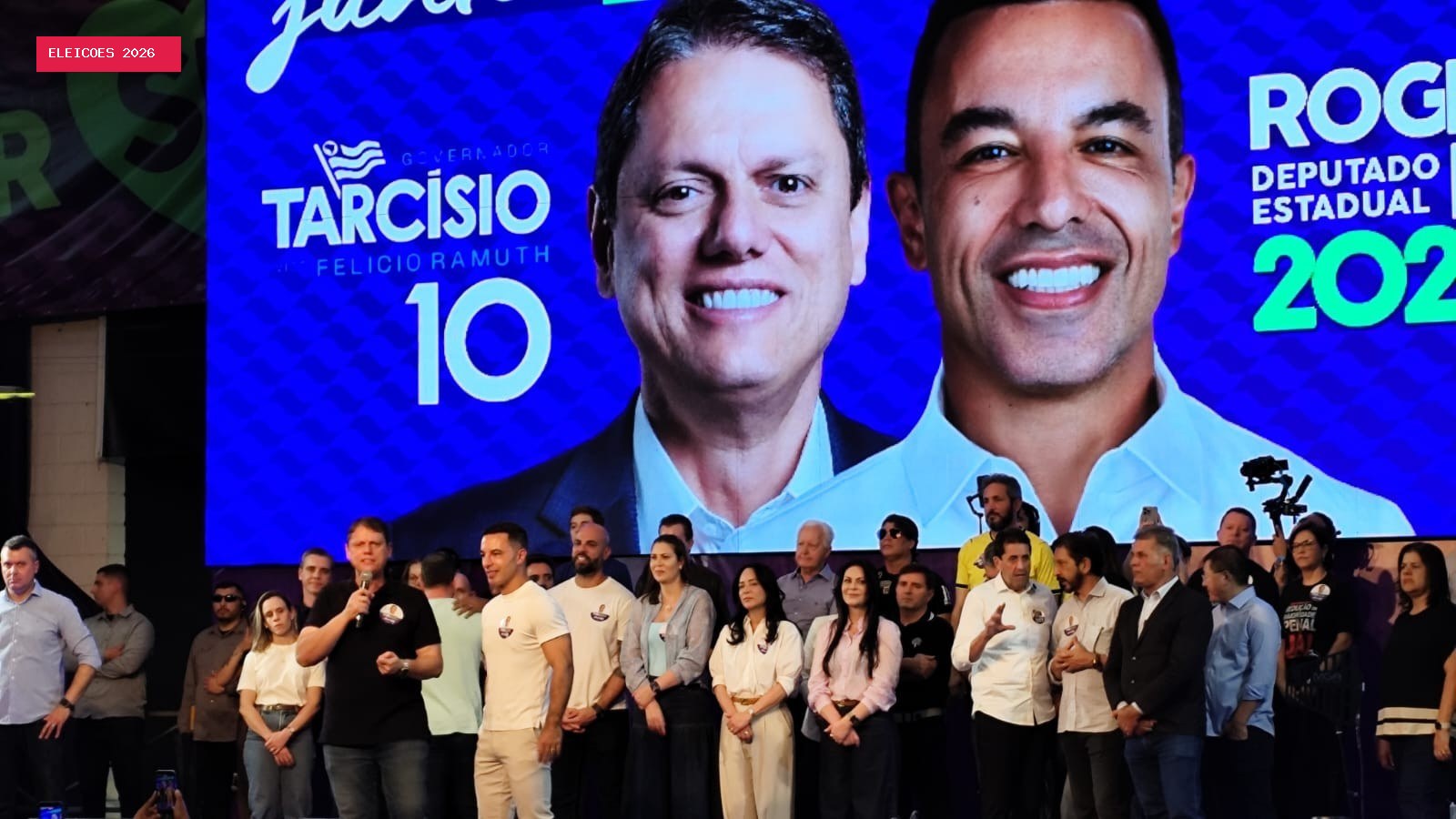 Tarcísio inicia campanha em Osasco com presença de 9 prefeitos e lideranças partidárias