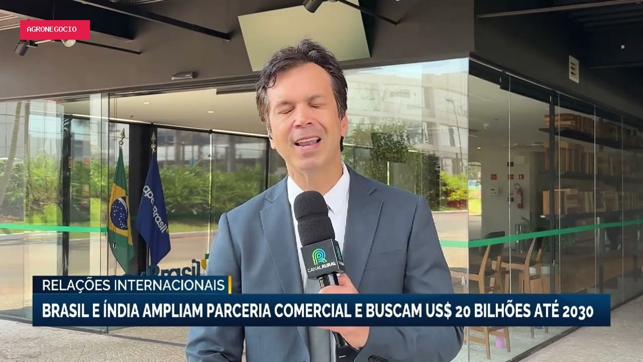 Brasil e Índia firmam acordo para ampliar comércio bilateral a US$ 20 bilhões