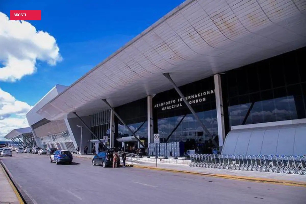 Pneu de avião estoura durante pouso e afeta seis voos no Aeroporto Marechal Rondon, em Várzea Grande (MT)