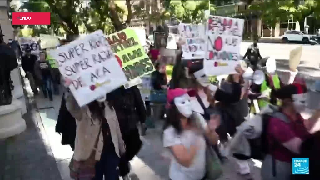 Argentines march on Peter Thiel's mansion