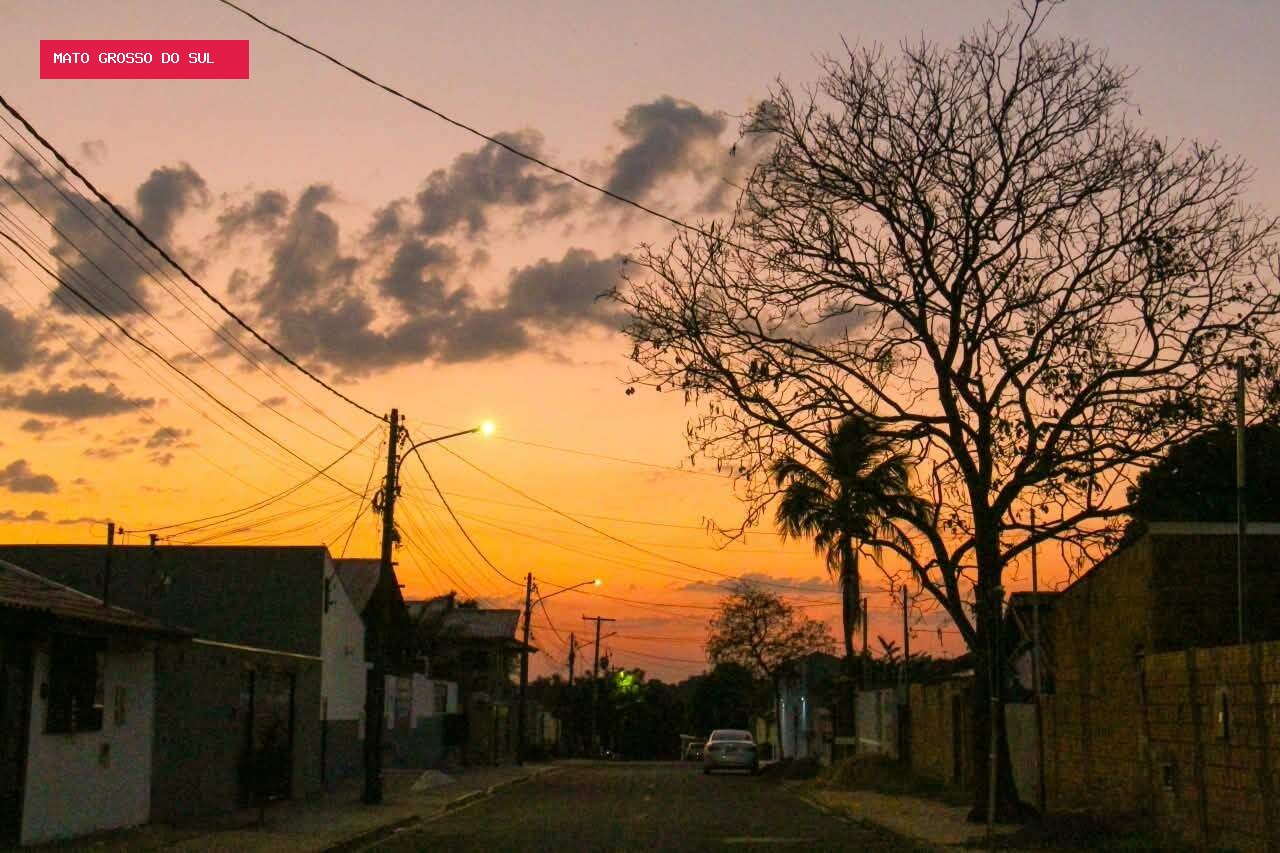 Com alerta de vendaval, MS tem sexta de calorão de 41°C e umidade em 10%
