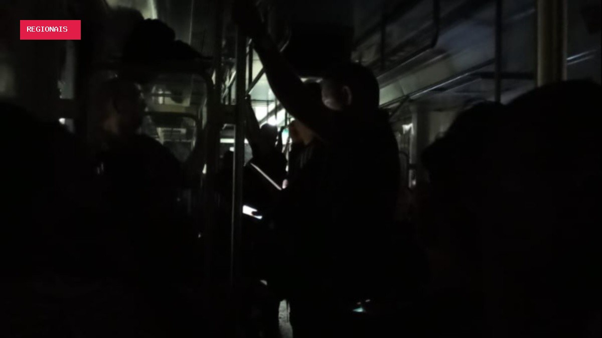 Trens são afetados por queda de energia no RJ; passageiros relatam vagões apagados e estações lotadas
