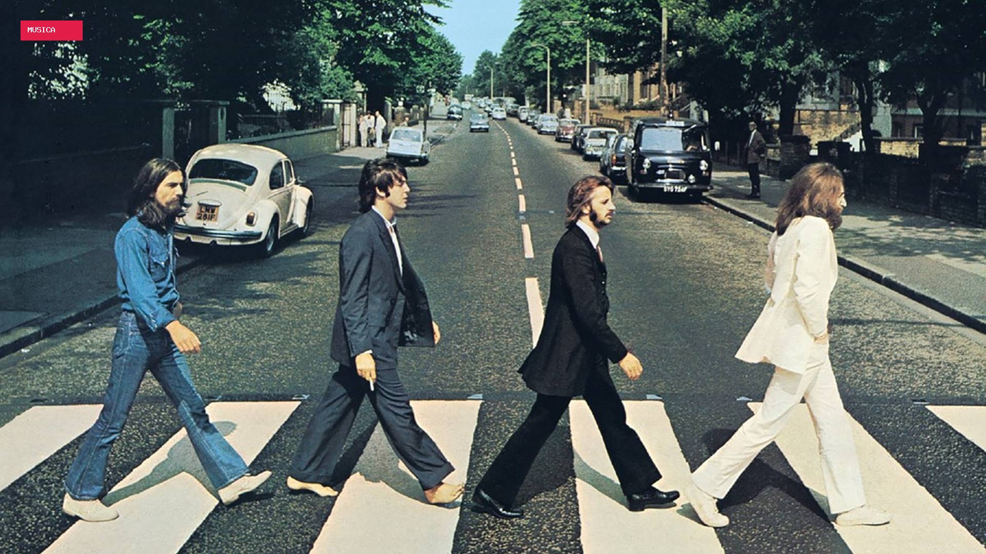 Beatles: Atores das cinebiografias do Fab Four recriam capa de ‘Abbey Road’