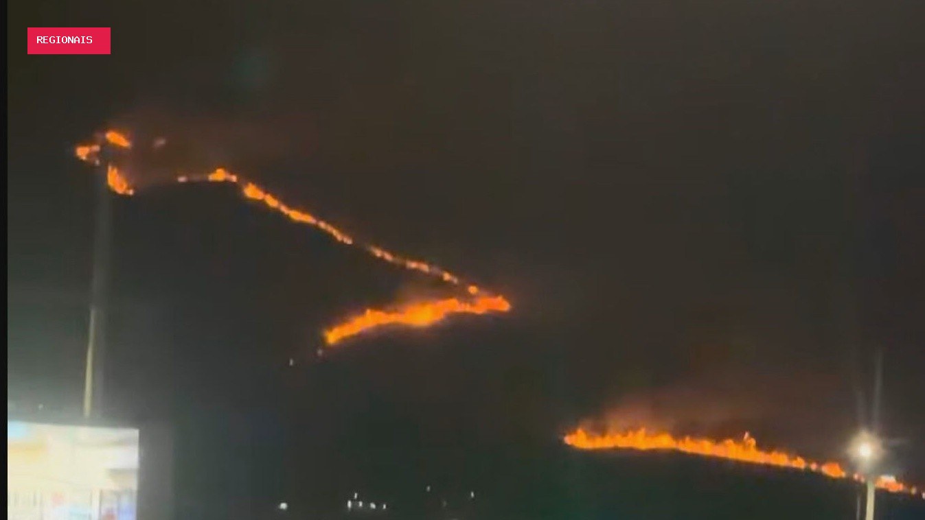 Ambientalistas suspeitam de incêndio criminoso na Serra do Vulcão, em Nova Iguaçu; fogo destruiu mais de 3