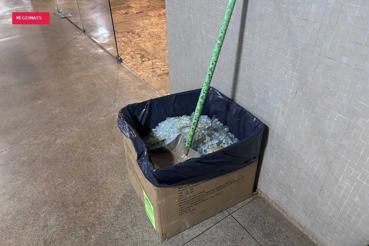 Homem quebrou portaria de vidro para invadir apartamentos na Asa Sul