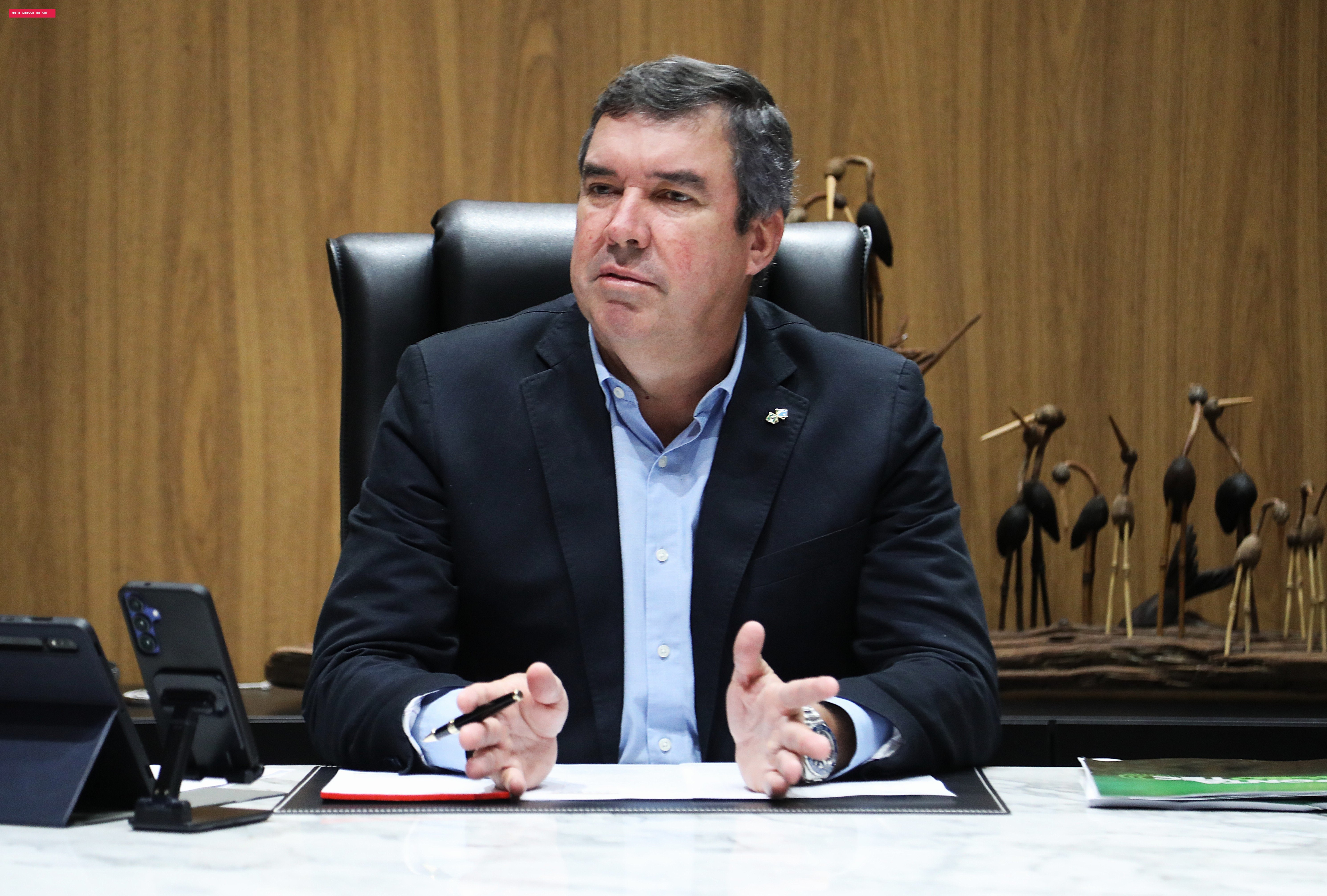 Riedel projeta reeleição em MS e defende união da direita no 2º turno presidencial