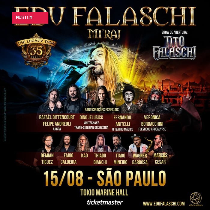 Edu Falaschi reúne convidados nacionais e internacionais em superprodução em São Paulo