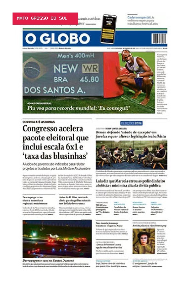 Manchetes desta sexta-feira