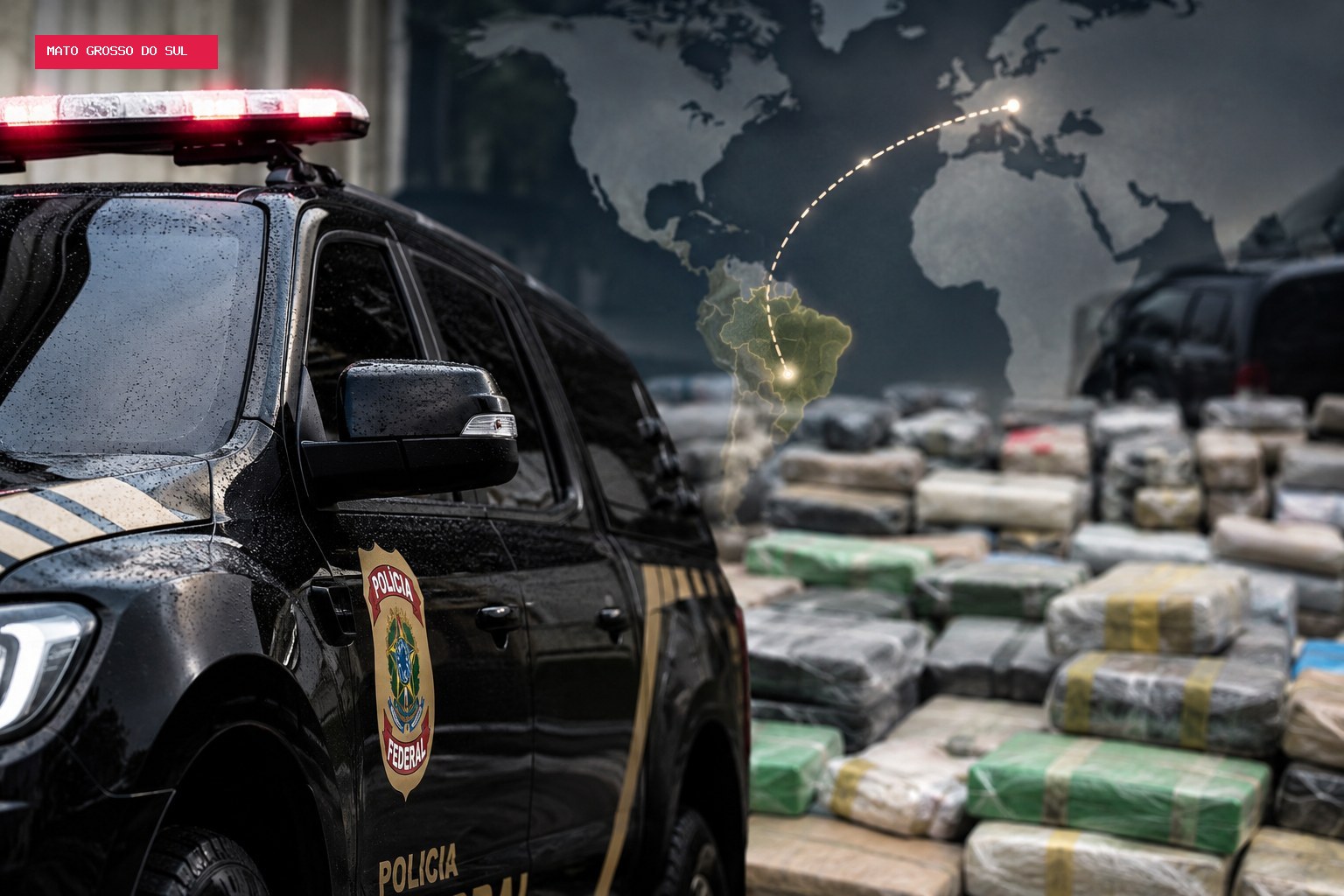 PF investiga organização suspeita de transportar droga de MS para Europa