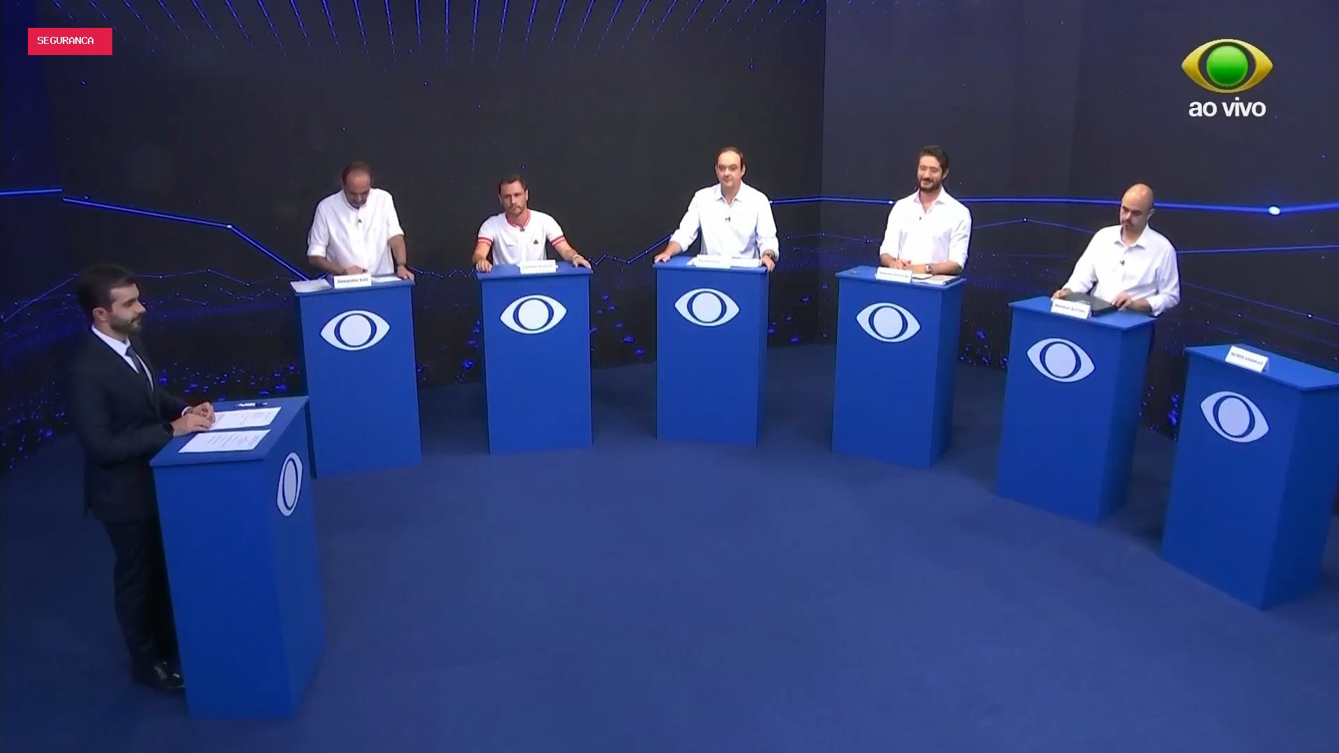 Candidatos ao governo de MG fazem 1º debate marcado por dívida do estado, segurança, privatização, IPVA e