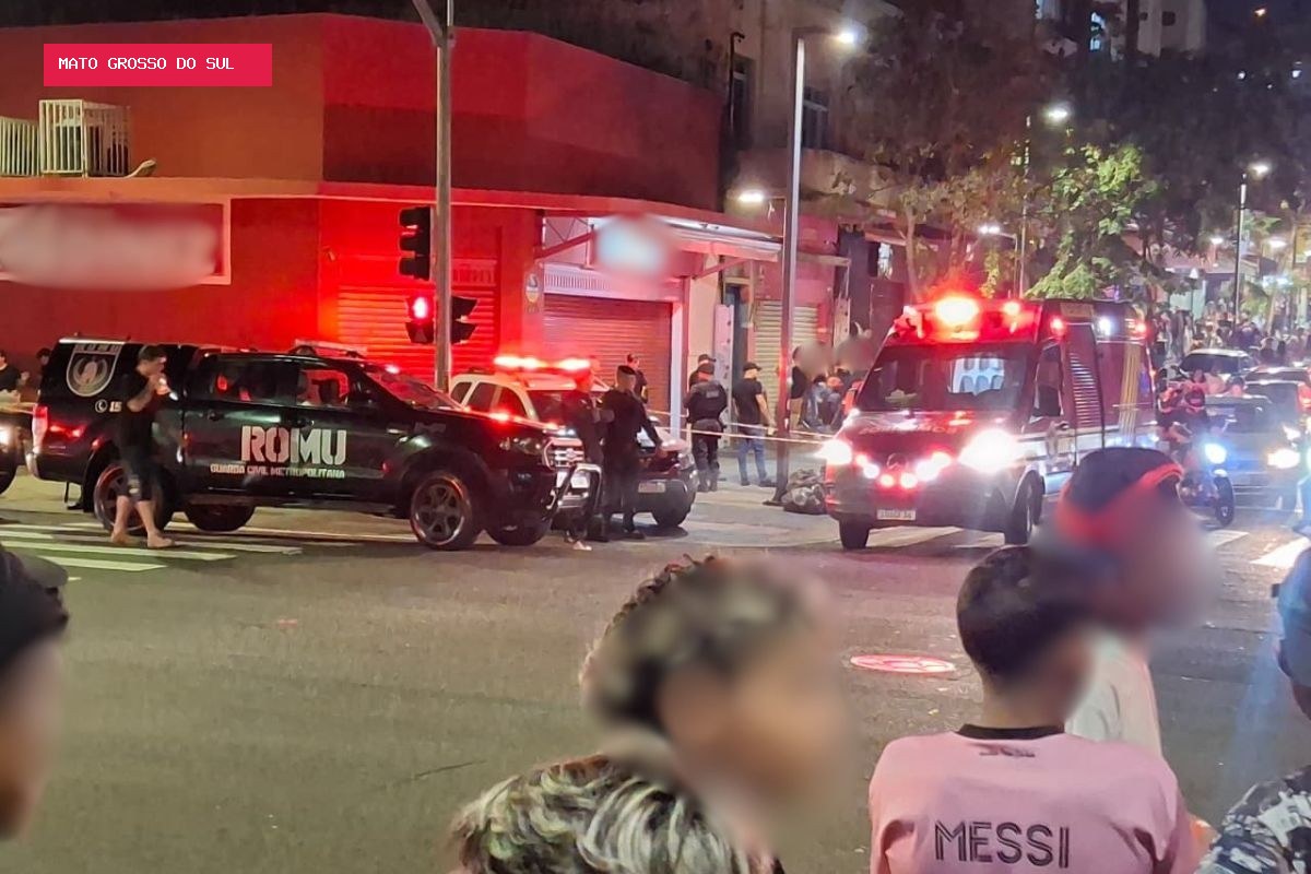 Jovem de 21 anos é morto com golpe de faca durante briga perto de bar em avenida de Campo Grande