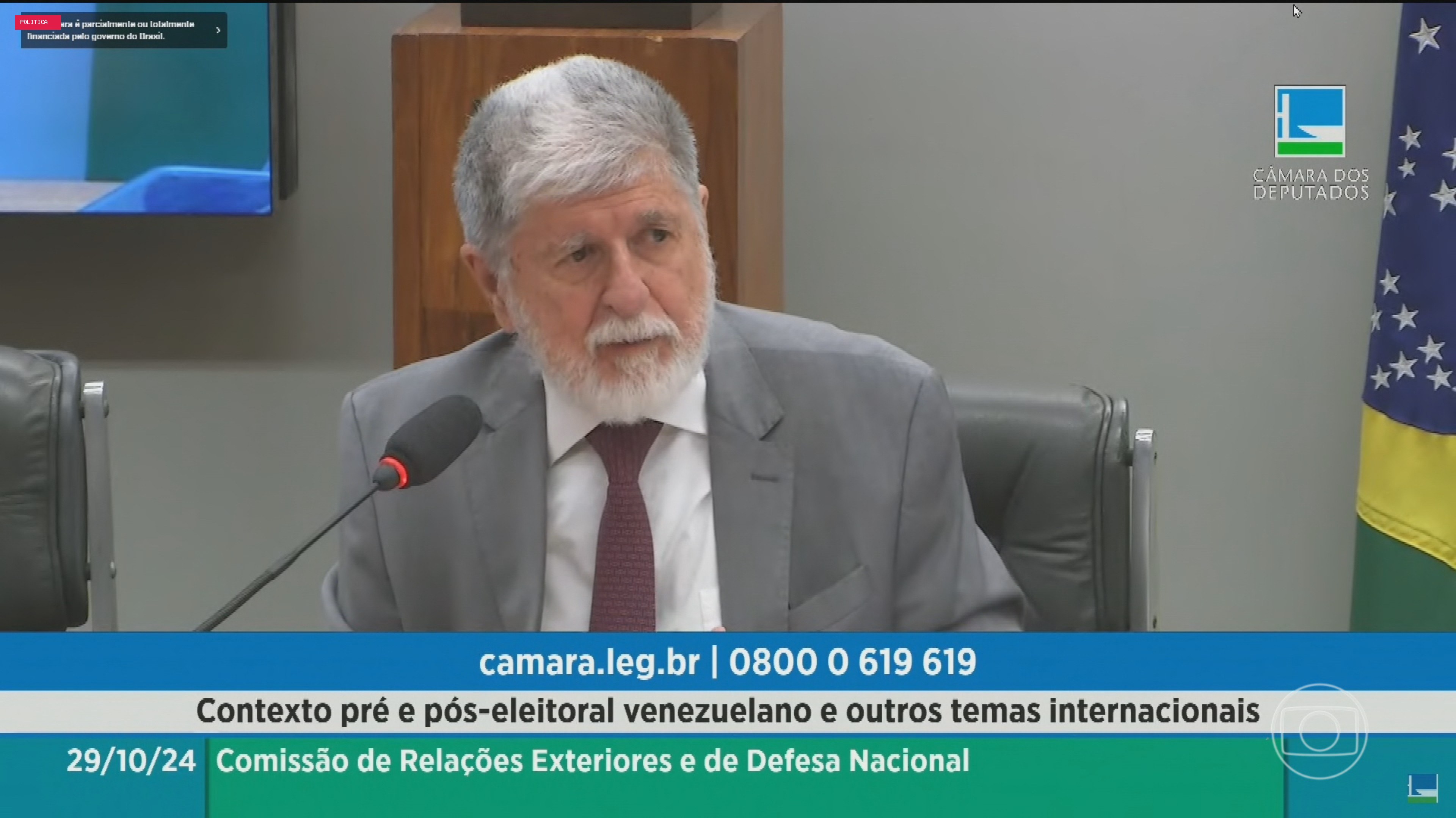 Amorim diz que classificação de facções como terroristas não produz 'ganhos concretos' para cooperação