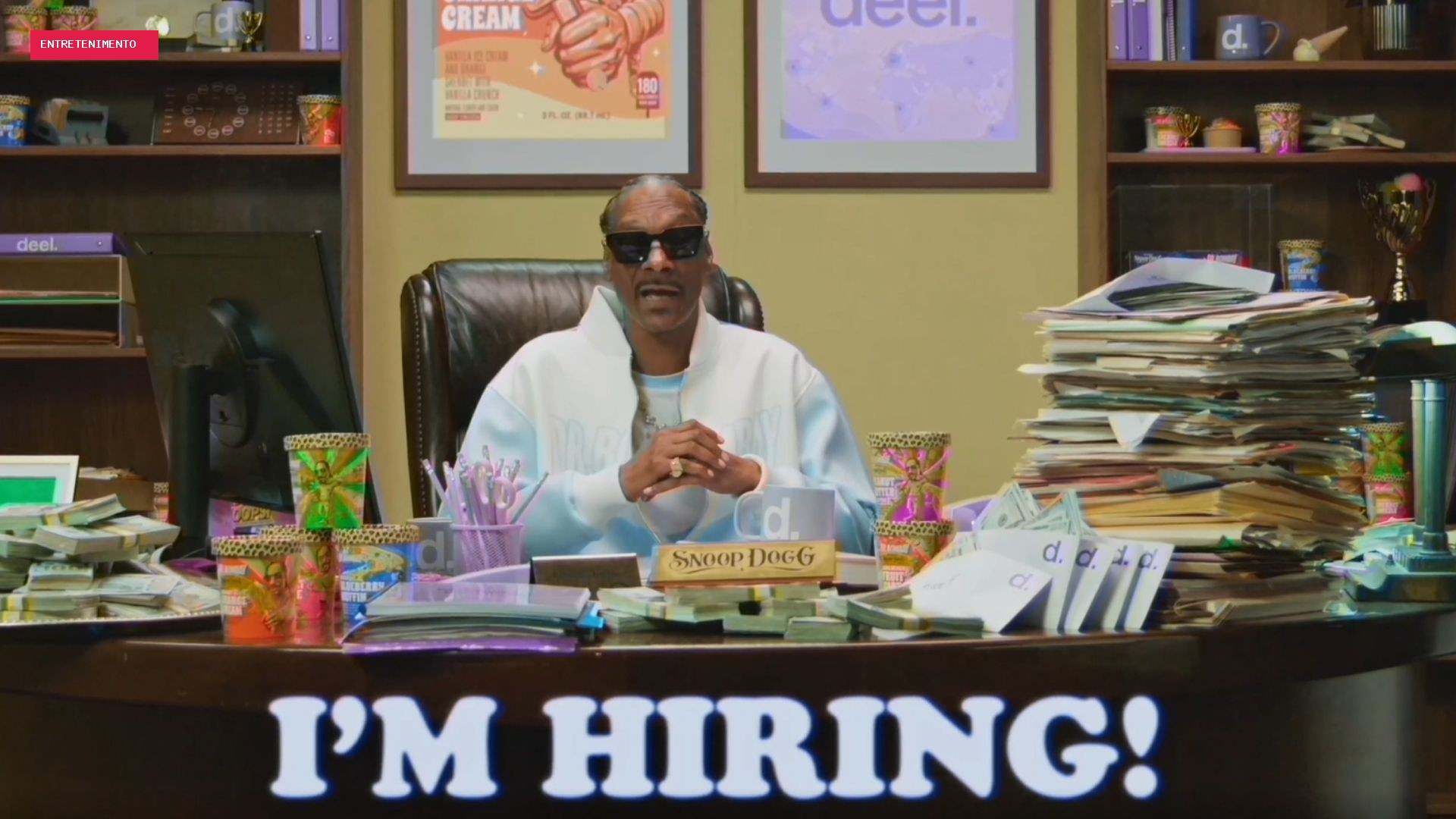 Snoop Dogg abre vaga de degustador de sorvete com salário de R$ 50 mil por mês