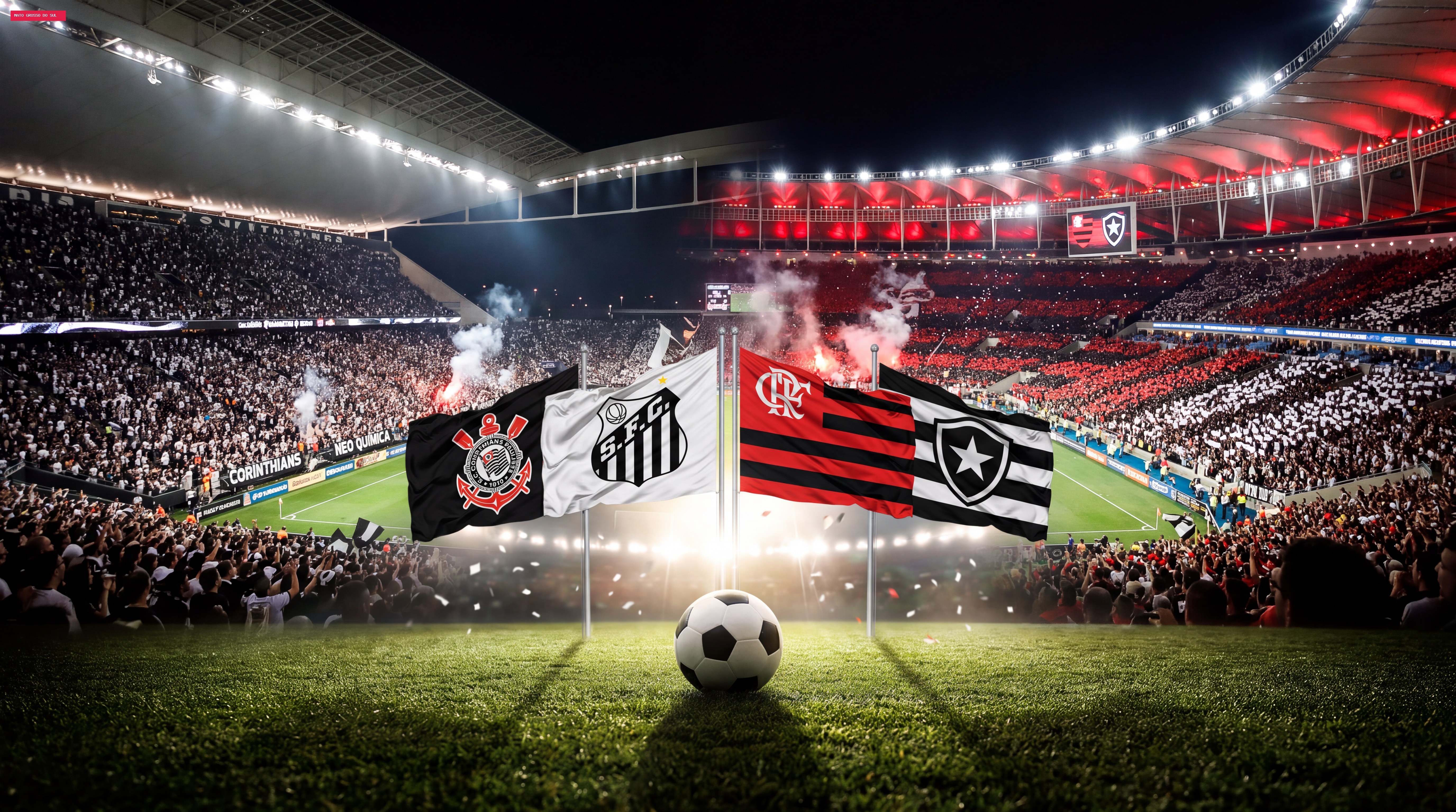 Corinthians x Santos e Flamengo x Botafogo agitam rodada do Brasileirão