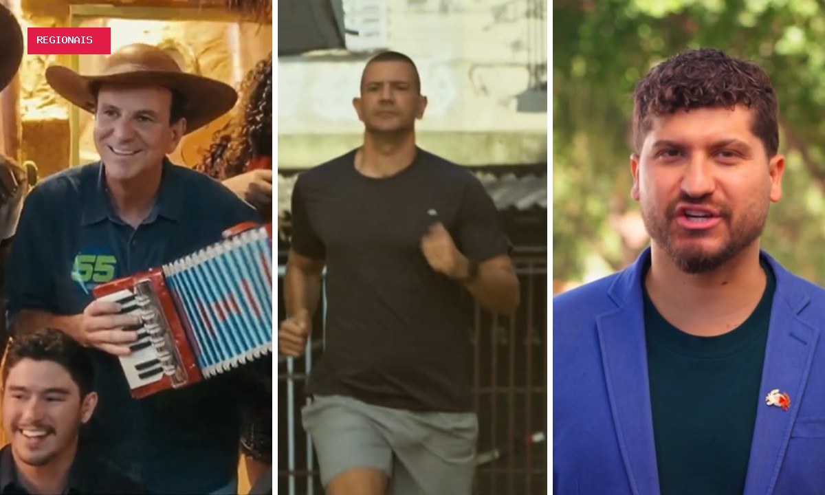 No primeiro dia de campanha na TV, Eduardo Paes, Douglas Ruas e William Siri falam de histórico de