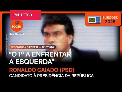 Fui o 1º a criticar a esquerda, diz Caiado em propaganda eleitoral