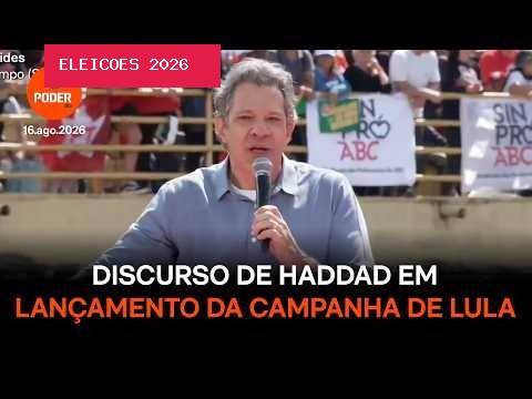 Lula nunca baixou a cabeça para políticos ou banqueiros, diz Haddad
